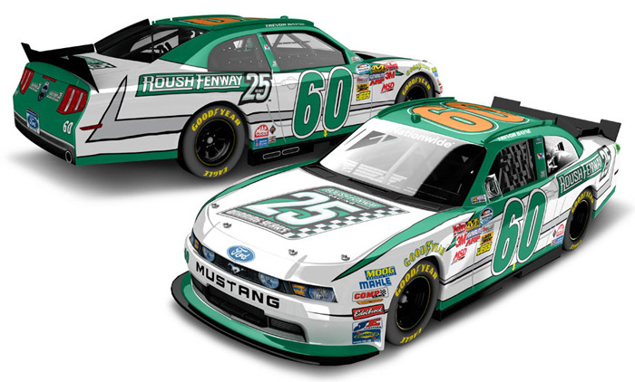 2012 Trevor Bayne #60 Roush 25th Anniversary Diecast