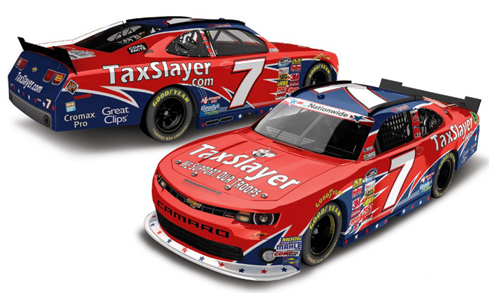2013 Regan Smith #7 TaxSlayer - American Salute 1/64 Diecast