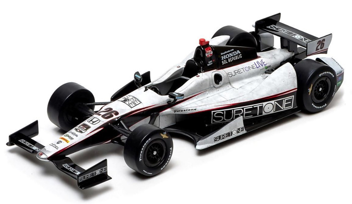 2014 Kurt Busch #26 Suretone IndyCar Series 1/64 Diecast