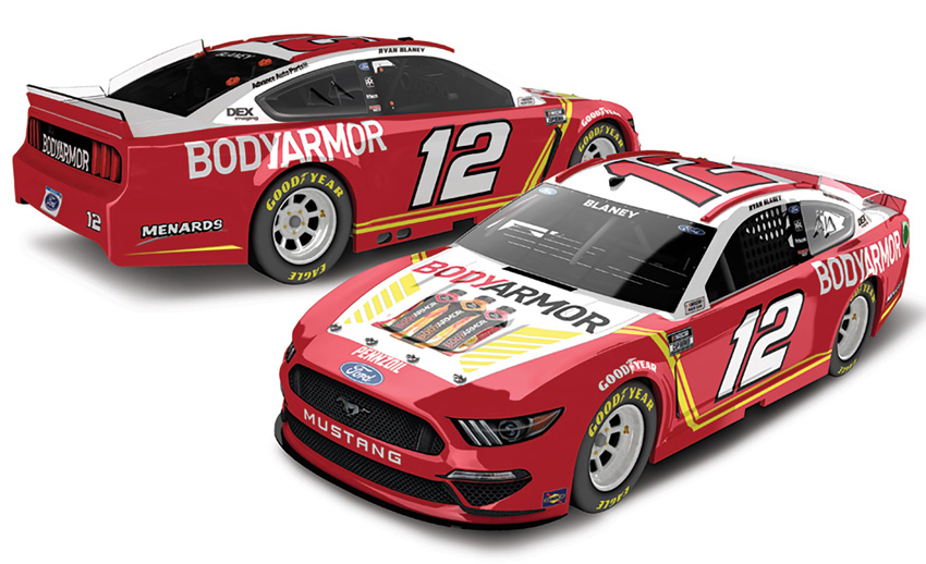 2021 Ryan Blaney #12 BODYARMOR 1/64 Diecast