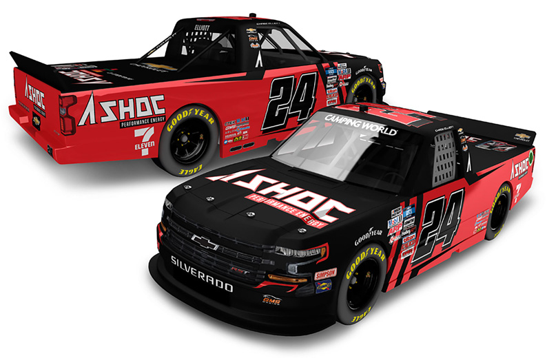 2021 Chase Elliott #24 ASHOC NASCAR Truck 1/64 Diecast