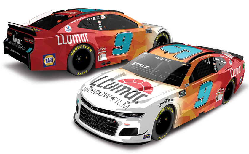 2021 Chase Elliott #9 LLumar Window Film 1/24 Diecast
