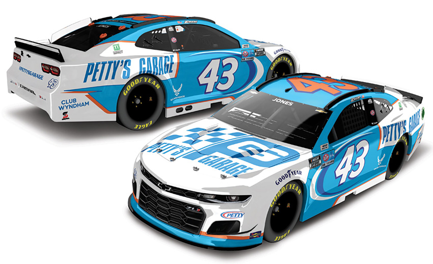 2021 Erik Jones #43 Petty's Garage 1/64 Diecast