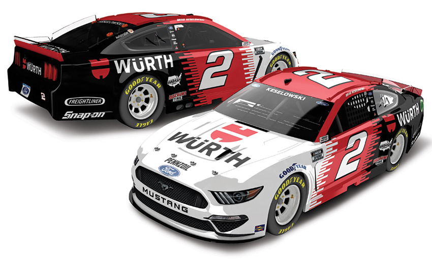 2021 Brad Keselowski #2 Wurth 1/64 Diecast