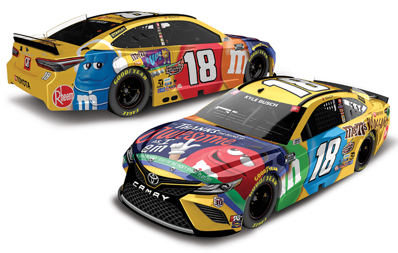 2021 Kyle Busch #18 M&M's Messages "Awesome" 1/24 Diecast