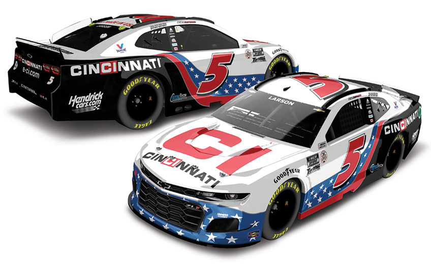 2021 Kyle Larson #5 Cincinnati Inc. 1/24 Diecast