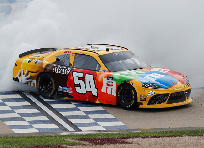 2021 Kyle Busch #54 M&M's - Nashville 100th Win / Raced 1/24 Diecast