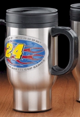 #24 Jeff Gordon - 16oz Travel Mug w/Pewter