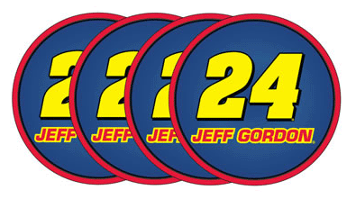 #24 Jeff Gordon - 4pc PVC Coaster Set
