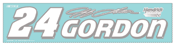 #24 Jeff Gordon - NASCAR Vinyl Diecut Decal 17"x 4"