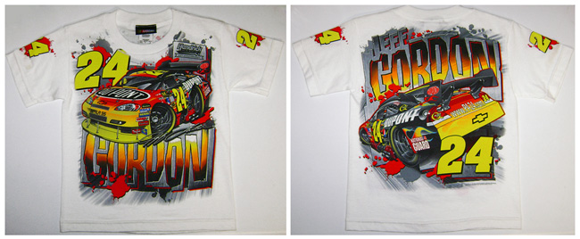 #24 Jeff Gordon - Dupont / Youth Total Print T Shirt