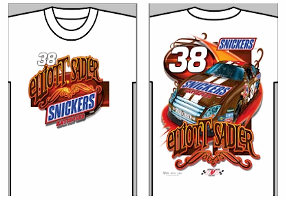 #38 Elliott Sadler - M&M's / Snickers T-Shirt