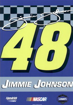 #48 Jimmie Johnson - Lowe's 2-Sided NASCAR Banner Flag