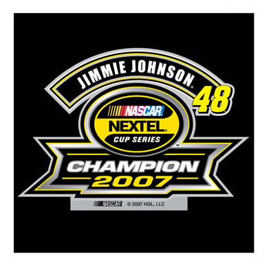 #48 Jimmie Johnson '07 NASCAR NEXTEL Cup Champion - Foil Decal