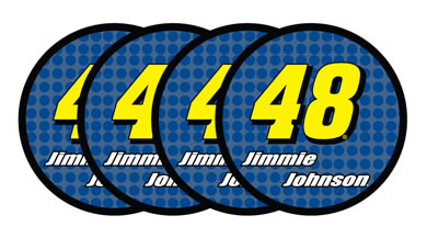 #48 Jimmie Johnson - 4pc PVC Coaster Set