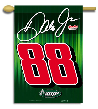 #88 Dale Earnhardt Jr - Amp Energy 2-Sided NASCAR Banner Flag