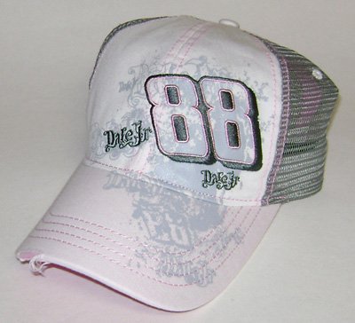#88 Dale Earnhardt Jr - Ladies Pink Mesh NASCAR Track Cap