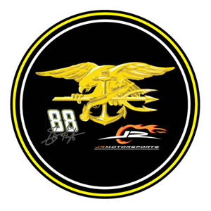 #88 Shane Huffman / NAVY SEALS - NASCAR 3" Round Foil Decal