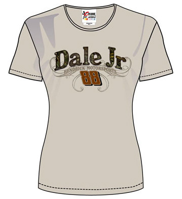#88 Dale Earnhardt Jr - Ladies Realtree Cobblestone T-Shirt