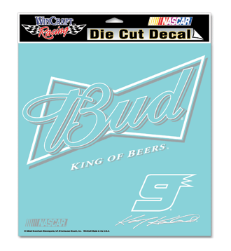 #9 Kasey Kahne / Budweiser - NASCAR 8" Diecut Decal