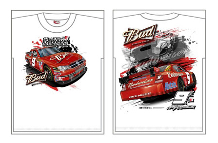 #9 Kasey Kahne - Budweiser Car T-Shirt