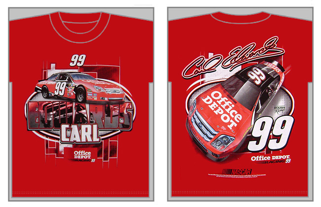#99 Carl Edwards - Office Depot Red NASCAR T-Shirt