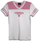 Dallas Cowboys - NFL Ladies Pink Retro Jersey Tee