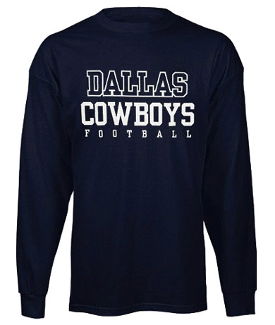 Dallas Cowboys - NFL Navy Long Sleeve Practice Tee