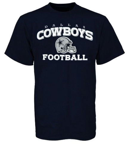 Dallas Cowboys - NFL Navy Stacked Helmet T-Shirt