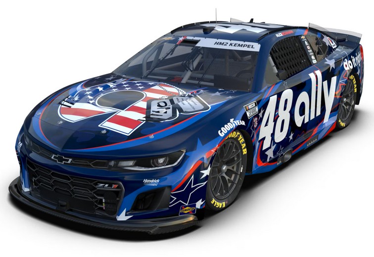 2025 Alex Bowman #48 ally Salutes 1/24 Diecast
