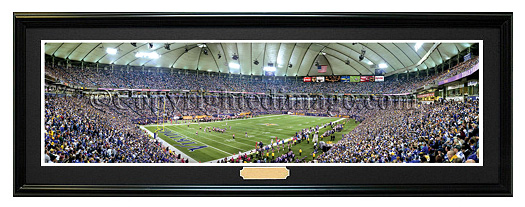 Minnesota Vikings / Metrodome - NFL Framed Panoramic