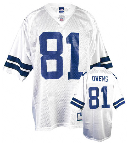 Terrell Owens #81 Dallas Cowboys - White NFL Replica Jersey