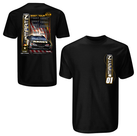 #01 Mark Martin '07 U.S. Army Schedule T-Shirt