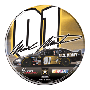 #01 Mark Martin - Domed Round Decal