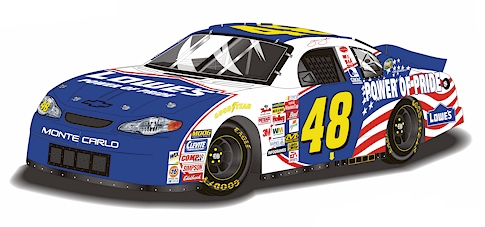 2002 Jimmie Johnson #48 Lowe's - Power of Pride Diecast