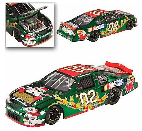 Santa Claus #02 Happy Holidays - Green Chrome