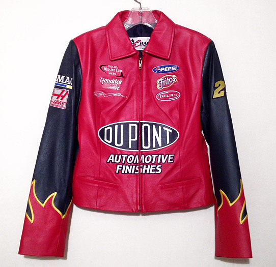 #24 Jeff Gordon '02 Dupont - Ladies Leather NASCAR Classic Jacket