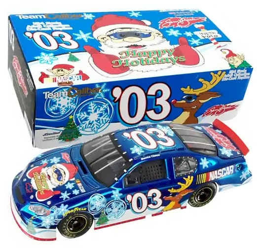 Santa Claus #03 Christmas - Blue Chrome