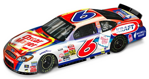2004 Mark Martin #6 Kraft Foods Diecast