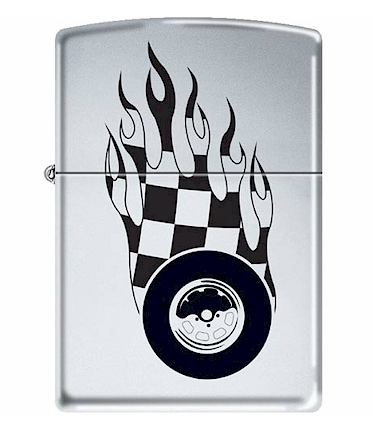 Burning Rubber Zippo