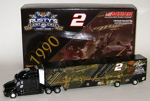 2005 Rusty Wallace #2 Rusty's Last Call - 1990 Souvenir Rig 1/64 Diecast