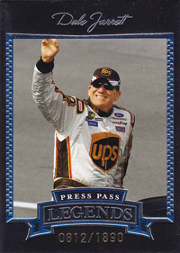 2005 Dale Jarrett - Press Pass Legends # Blue Trading Card