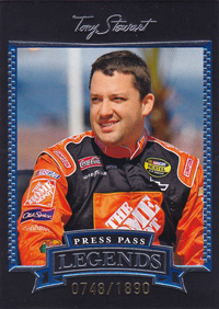 2005 Tony Stewart - Press Pass Legends # Blue Trading Card