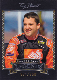 2005 Tony Stewart - Press Pass Legends # Gold Trading Card