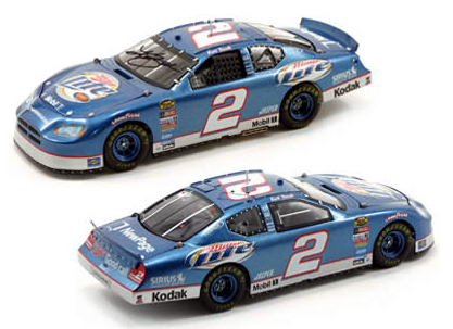 Kurt Busch #2 Miller Lite - Autographed