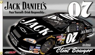 #07 Clint Bowyer - Jack Daniel's 2-Sided Flag