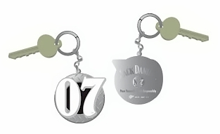 #07 Clint Bowyer - Stamped Metal Keychain