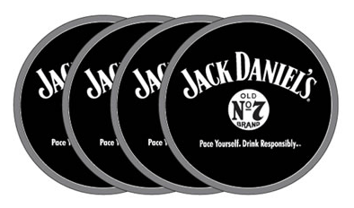 Jack Daniels - 4pc PVC Coaster Set