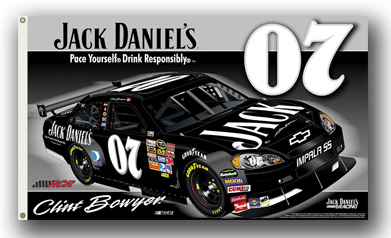 #07 Clint Bowyer - Jack Daniels 2-Sided Flag