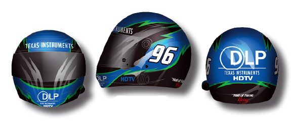 #96 J.J.Yeley '08 DLP - Mini Replica Helmet
